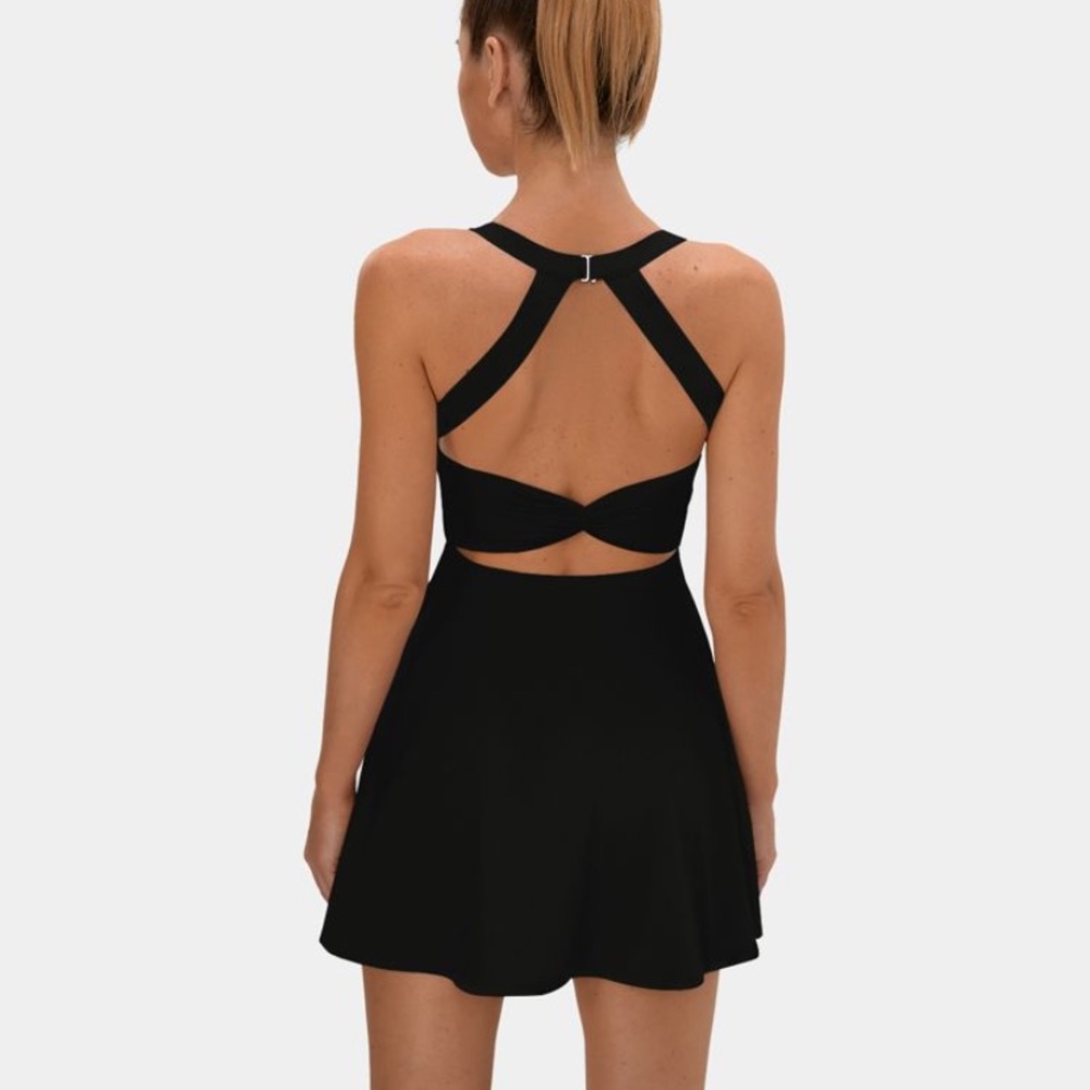 Halara Backless Cut Out Twisted Dress